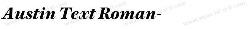 Austin Text Roman字体转换